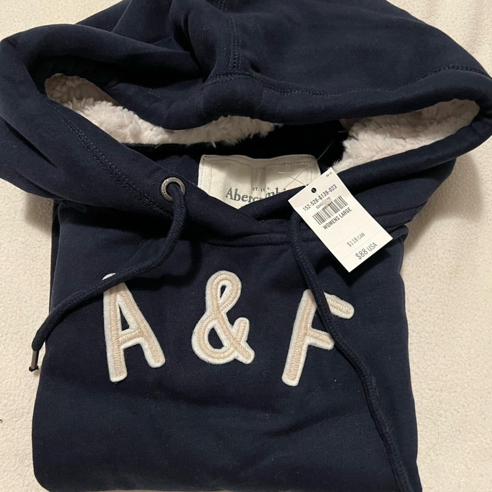 NWT Women’s Abercrombie & Fitch Navy Hoodie